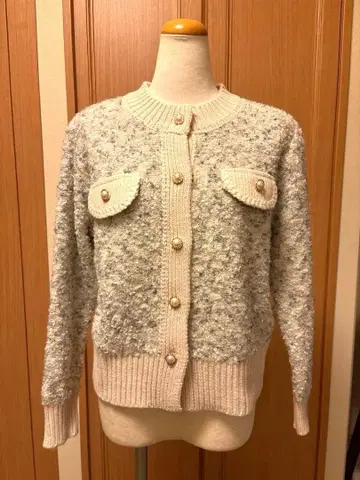 자켓풍 니트 가디건