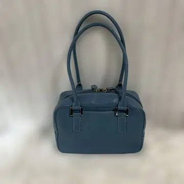 정보 덴하마노 가방 가죽 천연 가죽 블루 파랑 페리나 미니 보스턴