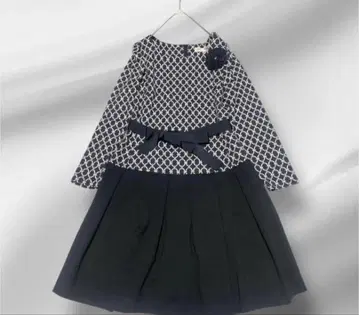 빅 사이즈! super Beauty 플라워 모티브 스트레치 원피스 44