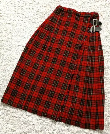 리브인컴포트 펠리시모 체크 랩 스커트풍 타탄 체크