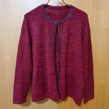 WACOAL 와코루 캐시미어 PREMURA 니트 비쥬 가디건 L