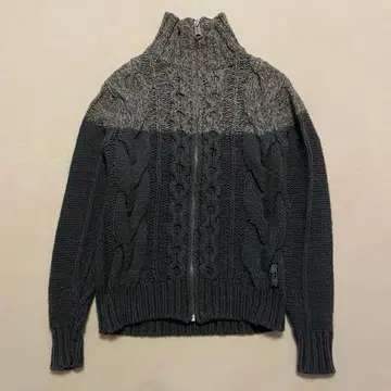 REPLAY 드라이버즈 니트 케이블 집업