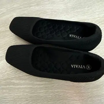 VIVAIA 블랙 웨지힐 36.5