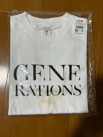 GENERATIONS 2.0 롱 슬리브 티셔츠 M 사이즈