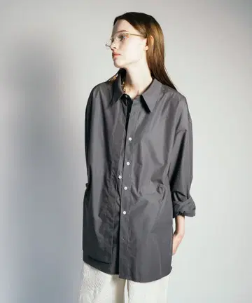 VI E DIT 오버 사이즈 레이어드 셔츠