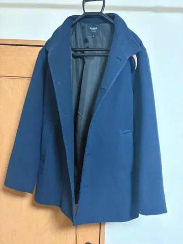 BEAMS HEART 네이비 울 코트