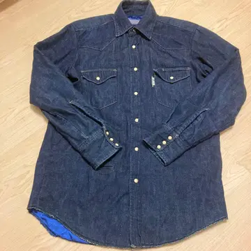 BLUE BLUE 다크 블루 데님 셔츠