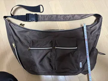 브라운 숄더백 2 포켓