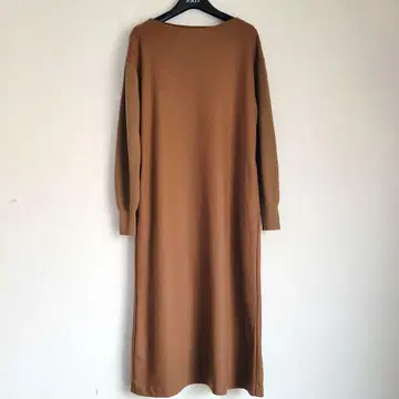 [새상품급] 23구 롱 원피스 울 절개 니트 브라운 38