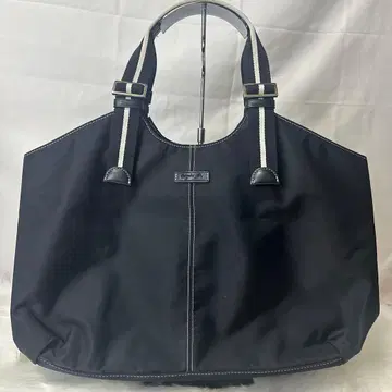 아그네스 베 보야주 나일론 토트백 대용량 스티치 스트라이프