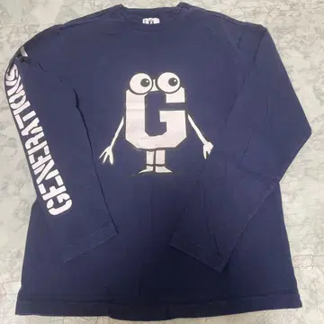 GUESS 그래픽 긴팔 티셔츠 USED