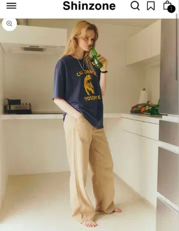 더 신존 하이 웨이스트 치노 PT 34 신존