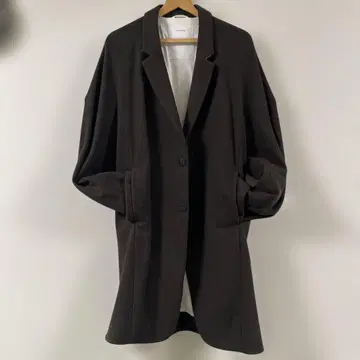 OVERCOAT 다크 브라운 체스터 코트