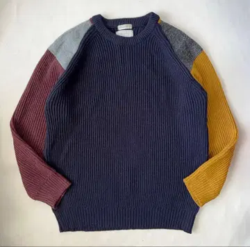 잉글랜드제 크레이지 울 니트 스웨터 XL 해리스 트위드 영국