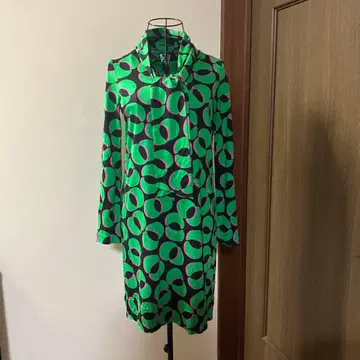 다이앤 폰 파스텐버그 무릎 기장 원피스 실크 100%