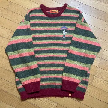 Left Alone 멀티 컬러 니트 스웨터 XL