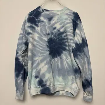 빈티지 타이다이 염색 맨투맨 블루 한정판
