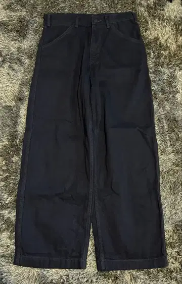 유니클로U 와이드 핏 컬러진 블랙 29