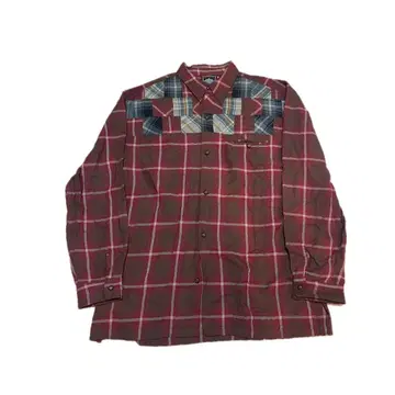 90s dub factory 패치워크 플란넬 셔츠 AKIRA