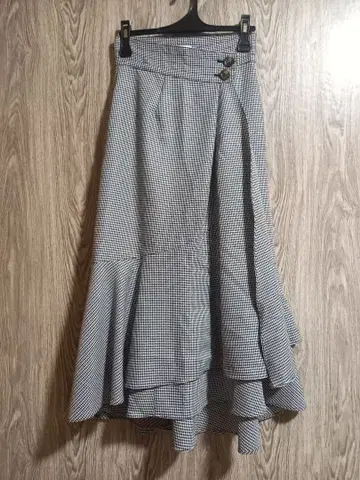 SNIDEL 스나이델 플레어 스커트 롱 기장 체크 무늬 29