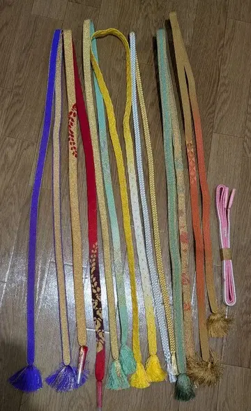 구제 의류 허리띠 세트 다색 8개