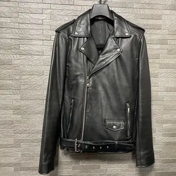 ZARA 100% 램 가죽 라이더 자켓