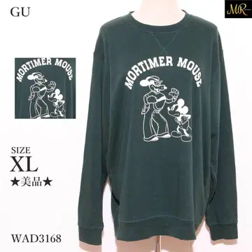 새상품급 GU 지유 상의 맨투맨 긴팔 디즈니 프린트 캐주얼