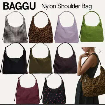 BAGGU 나일론 숄더백 블랙