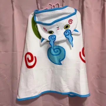 요괴워치 코마 씨 후드 부착 담요 헤이세이 레트로 무릎담요