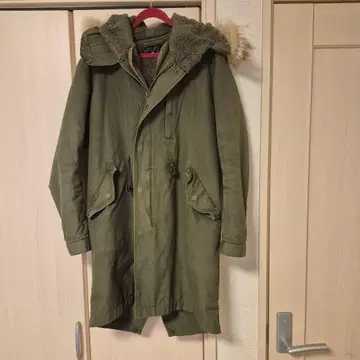 밀리터리 스타일 모즈 코트 올리브