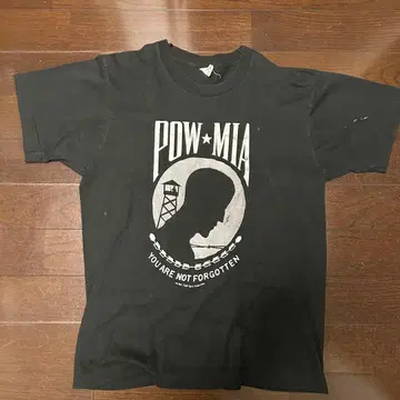 [레어] 90s USA제 POW-MIA T셔츠 프룻 오브 더 룸