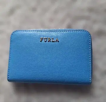 FURLA 이단 접이식 지갑 파랑
