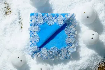 치카자와 레이스 손수건 눈사람