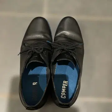 캠퍼 블랙 레이스업 슈즈 43