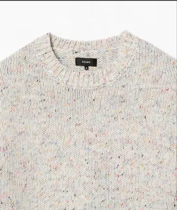 3게이지 컬러 네프 크루넥 니트