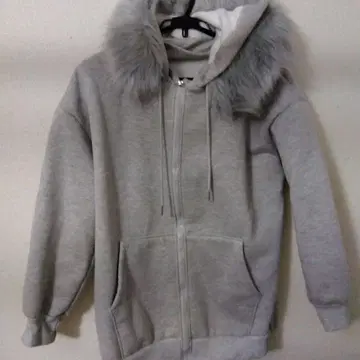 그레이 퍼 집업 후드티