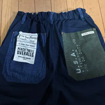 택 포함 새상품 라임 잉크 네이비 팬츠