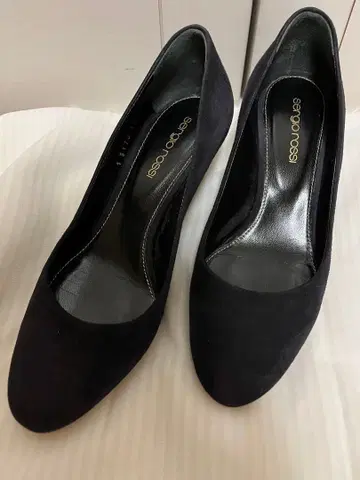 세르지오로시 고급 스웨이드 가죽 펌프스 35.5