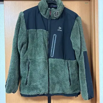 DUNLOP 올리브 그린 플리스 자켓