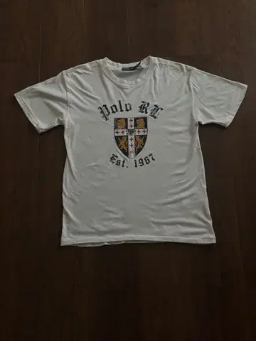 Polo RL 엠블럼 T셔츠 화이트