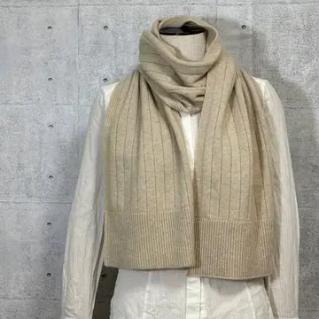 캐시미어 머플러 스코틀랜드제 베이지