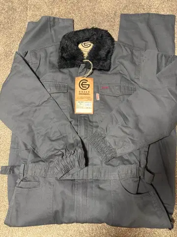 GRACE ENGINEER'S 차콜 오버롤 LL 사이즈