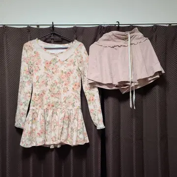 LIZLISA 꽃무늬 원피스와 큐롯 세트