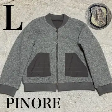 PINORE 고년식 근대 자수 와펜 이소재 보아 블루종 L 사이즈