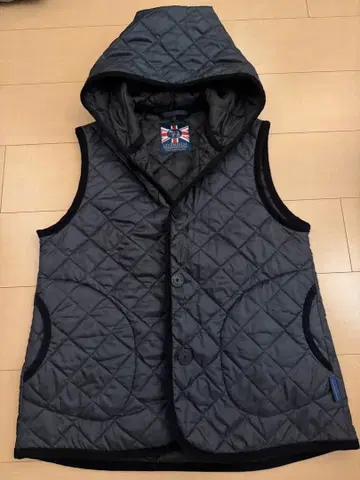 LAVENHAM 후드 부착 퀼팅 베스트 38 여성용 L 사이즈 상당