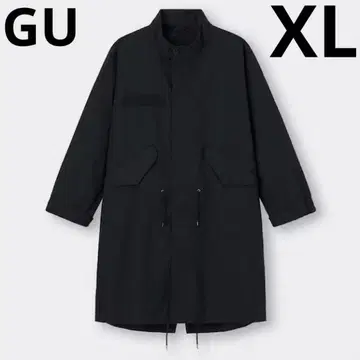 GU 지유 오버 사이즈 모즈 코트+E 09 블랙 m65 타입