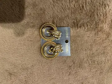 골드 로프 디자인 귀걸이 (양쪽 귀용)