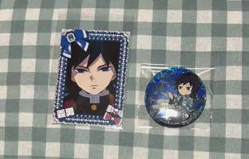 귀멸의 칼날 토미오카 기유 브로마이드 캔뱃지 세트