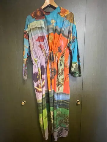 ANNTIAN 꽃무늬 롱 원피스