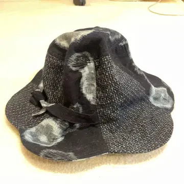 기모노 리메이크 햇 남색 카스리 여성용 햇